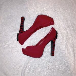 Red High Heels Women’s Size 8